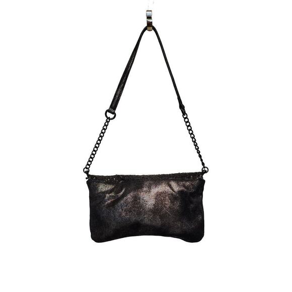 Simply Vera Wang Sequins Evening Clutch Purse Metallic Accent. - Picture 2 of 13